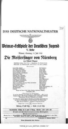 Die Meistersinger von Nürnberg