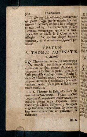 372-383, Festum S. Thomae Aquinatis; ...