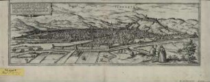 Ansicht von Florenz in Italien; Kupferstich, 1582