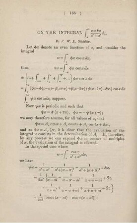 On the integral ...