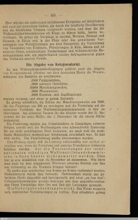 Die Abgabe von Kriegsmaterial
