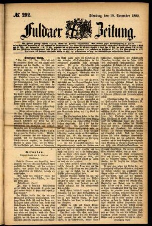 Ausgabe vom Dienstag, den 19. Dezember 1882.