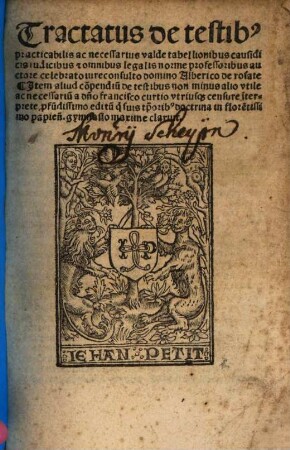 Tractatus de testibus