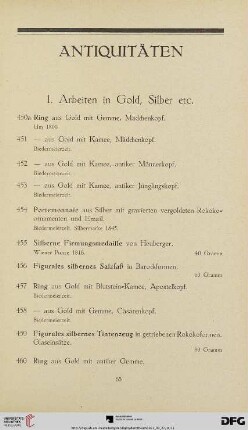 Antiquitäten (Nr. 450a-824)
