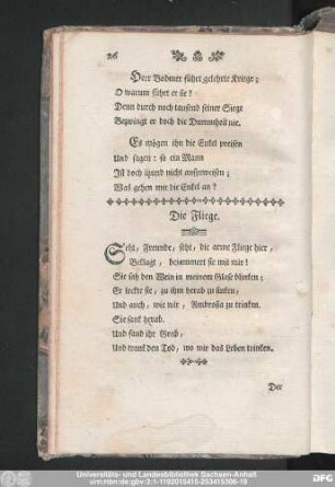 Die Fliege.