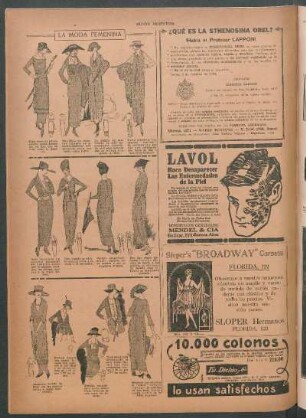 La moda femenina [Dibujos]