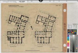 Plettenberg, Amtsgericht, Kellergeschoss, Erdgeschoss, Grundriss