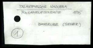 Fundzettel Paros Palaiopyrgos