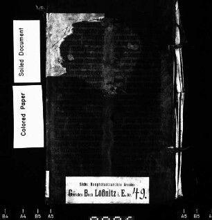 Lehnbuch über Grundstücke in der Stadtflur Lößnitz (bei Aue)