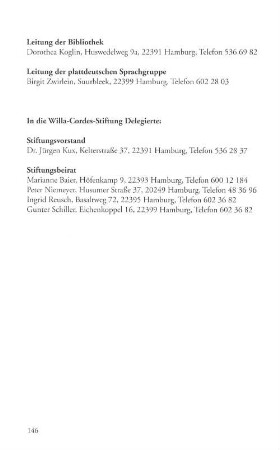 In die Willa-Cordes-Stiftung Delegierte