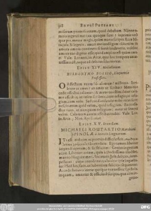 Epist. XIV. Mediolanum. Hieronymo Bossio, Eloquentiae Professori.