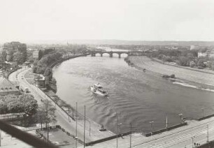 Dresden, Blick vom Ständehaus elbabwärts nach Nordwesten