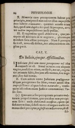 Cap. V. De Iudicio, eiusque Affectionibus