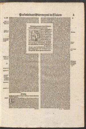 Incipit prologus sancti Hieronymi in Esaiam prophetam.