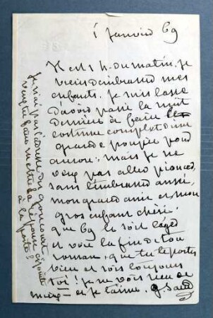 Korrespondenz von George Sand an Gustave Flaubert