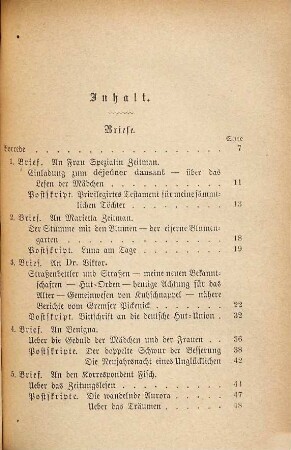 Jean Paul's Werke, 38. Briefe und bevorstehender Lebenslauf