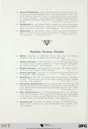 Majoliken, Fayencen, Porzellan (Nr. 141-23)