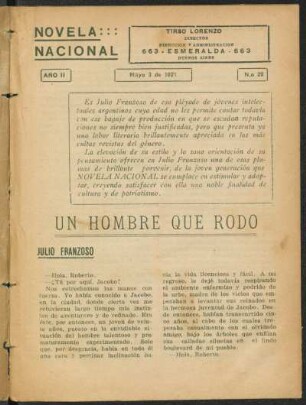 1921002600: El hombre que rodó