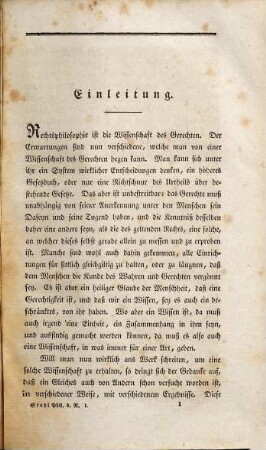 Die Philosophie des Rechts : nach geschichtlicher Ansicht, 1. Die Genesis der gegenwärtigen Rechtsphilosophie