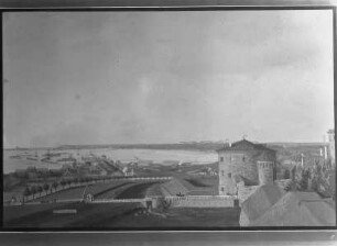 Die Strandpforte mit der Bastion und der Großen Rhede