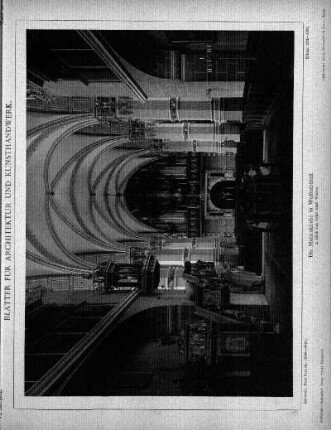 Tafel 80: Die Marienkirche in Wolfenbüttel. 3. Blick von Osten nach Westen