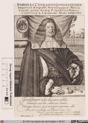Bildnis Johann Conrad Gundelfinger