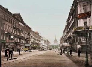 St.-Pétersbourg. Le Newsky Prospect et l'Amirauté [Russland 1904]
