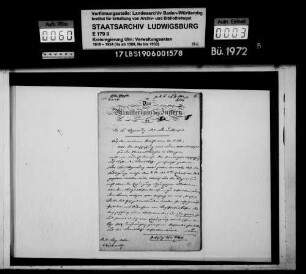 Mobiliaranschaffung für die Kanzlei und Registratur