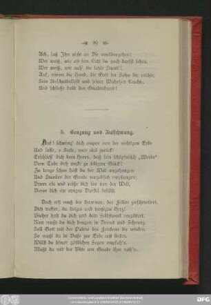 5. Beugung und Aufschwung.