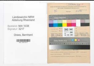 Entnazifizierung Bernhard Drees , geb. 04.10.1912 (Beamter)