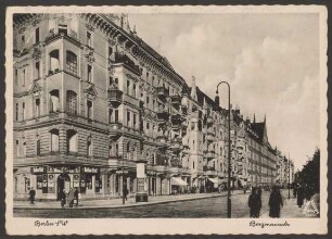 Ansichtskarte Bergmannstraße mit Bierstube