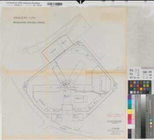 Münster (Münster) Strafanstalt Heizwerk und Werkstättengebäude Lageplan 1960 1 : 500 60 x 58 Pause Staatshochbauamt Münster Regierung Münster Nr. 34026