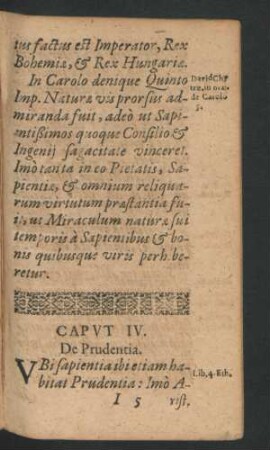 Caput IV. De Prudentia.