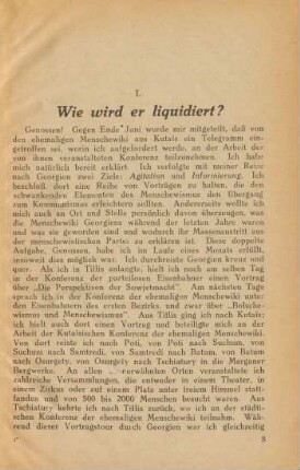 I. Wie wird er liquidiert?