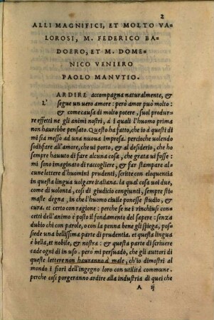 Lettere Volgari Di Diversi Nobilissimi Hvomini, Et Eccellentissimi Ingegni : Scritte In Diverse Materie. 1