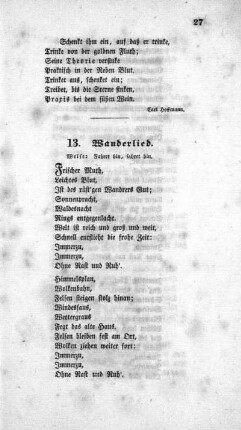 13. Frischer Muth
