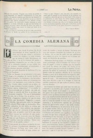 La comedia alemana