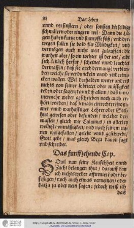 Das funffzehende Cap.