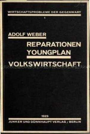 Schrift über die Auswirkungen des Versailler Vertrages auf die deutsche Volkswirtschaft