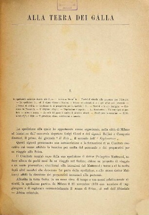 Alla terra dei Galla : narrazione della spedizione Bianchi in Africa nel 1879-80