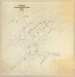 Entwurf Durchführungsplan Nr. 6d (über Verkehrsführung im Bereich Kochs-Ecke und Koblenzerstraße)