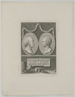 Doppelbildnis des Iohann Heinrich Gravenhorst und des Christoph Ivlivs Gravenhorst