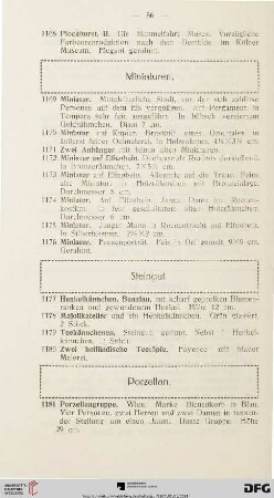 Steingut (Nr. 1177-1180)