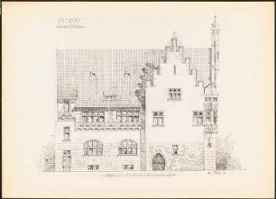 Rathaus: Ansicht (aus: Drucke von Seminararbeiten der Königlich Technischen Hochschule Berlin, Bd. I)