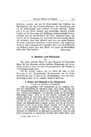 Medizin und Pädagogik : 1. Medizin und Pädagogik in der Idiotenanstalt