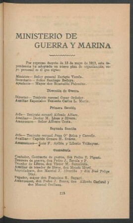 Ministerio de Guerra y Marina