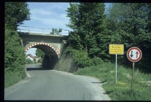 Gewölbter Straßendurchlaß