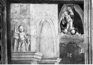 Szenen aus dem Leben des heiligen Bernhardin von Siena, Einkleidung des heiligen Berhardin von Siena mit dem Ordensgewand