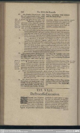 Tit. XXII. De Processu Executivo