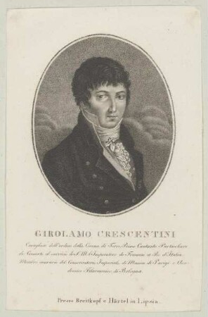 Bildnis des Girolamo Crescentini